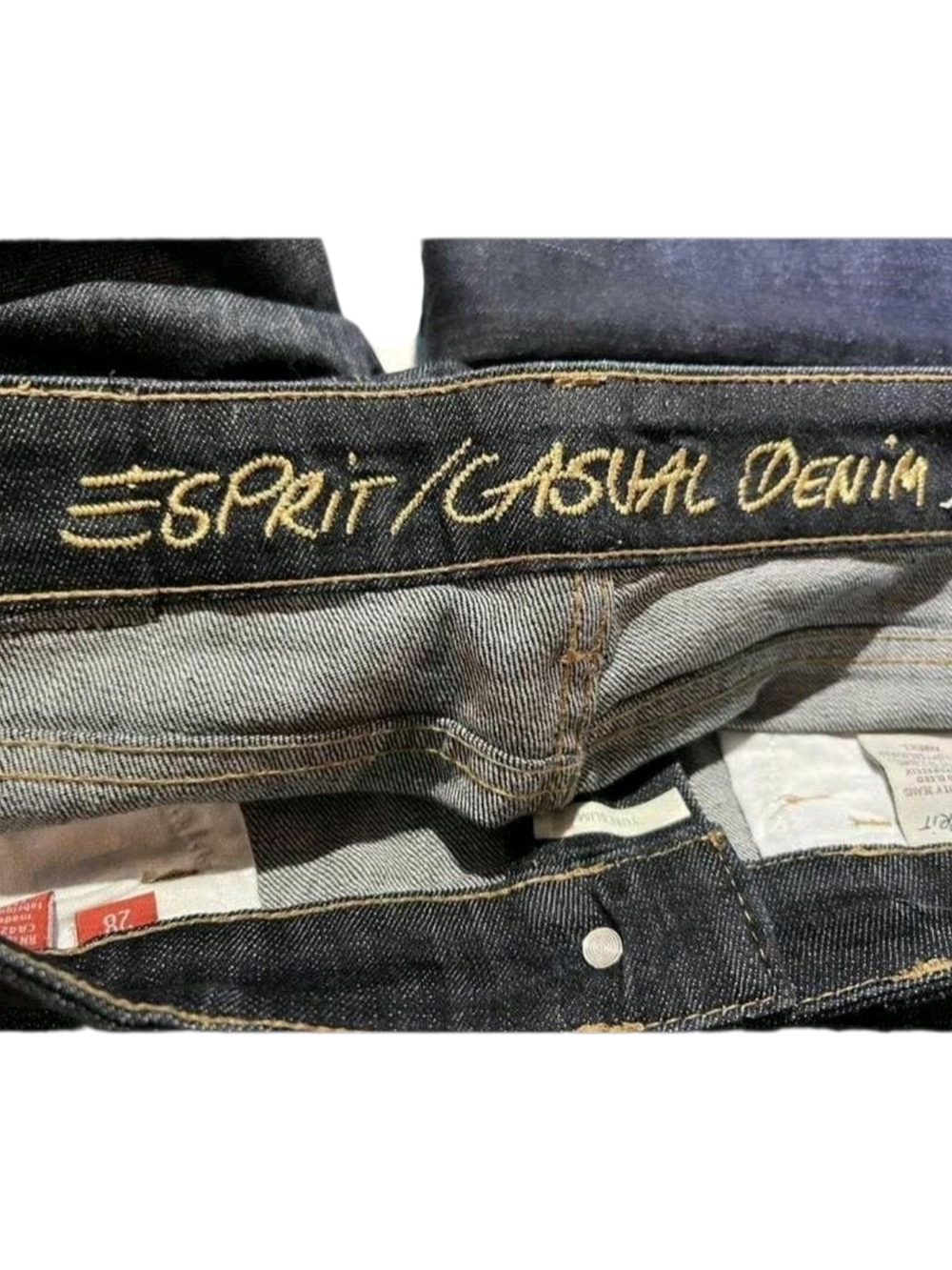 🌟Esprit Dark Blue Casual Denim Capris - Picture 3 of 5